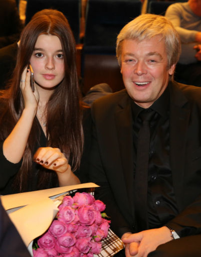 Александр Стриженов с дочерью Сашей