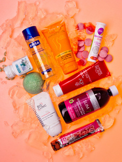1. NIVEA Массажное масло для упругости кожи, 277 руб. 2. Pulanna Моделирующий крем для тела, 390 руб. 3. Racionika Siluet Шипучие таблетки, биологиче- ски активная добавка, 524 руб. 4. NUTRILITE Блока- тор углеводов, 1136 руб. 5. Lush Скраб для тела «Леди скраб», 240 руб. 6. Dr. Pierre Ricaud Интенсивный моделирующий гель «Плоский живот», 1200 руб. 7. Oriflame Антицеллюлитный слим-гель для тела «Био‑ клиник», 750 руб. 8. Thalgo Биологически активная добавка для стройности тела, с тонизирующим эффек- том Slim7, 1645 руб. 9. Oriflame Протеиновый батон- чик Wellness, 685 руб. (цена за упаковку). 1. NIVEA Массажное масло для упругости кожи, 277 руб. 2. Pulanna Моделирующий крем для тела, 390 руб. 3. Racionika Siluet Шипучие таблетки, биологиче- ски активная добавка, 524 руб. 4. NUTRILITE Блока- тор углеводов, 1136 руб. 5. Lush Скраб для тела «Леди скраб», 240 руб. 6. Dr. Pierre Ricaud Интенсивный моделирующий гель «Плоский живот», 1200 руб. 7. Oriflame Антицеллюлитный слим-гель для тела «Био‑ клиник», 750 руб. 8. Thalgo Биологически активная добавка для стройности тела, с тонизирующим эффек- том Slim7, 1645 руб. 9. Oriflame Протеиновый батон- чик Wellness, 685 руб. (цена за упаковку).