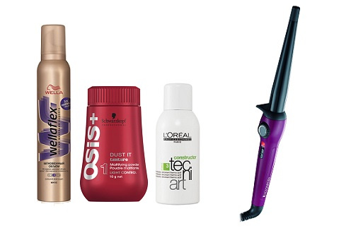 Wella Пенка для укладки Wellaflex, Schwarzkopf Professional Пудра для волос Osis+,L'Oreal Professionnel текстурирующий лак-спрей Tecni.art Constructo, Remington Стайлер для волос CI-52W0 Wella Пенка для укладки Wellaflex, Schwarzkopf Professional Пудра для волос Osis+,L'Oreal Professionnel текстурирующий лак-спрей Tecni.art Constructo, Remington Стайлер для волос CI-52W0