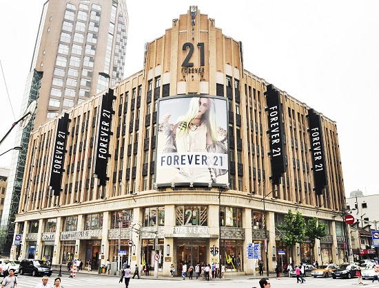 Магазин Forever 21 в Китае Магазин Forever 21 в Китае