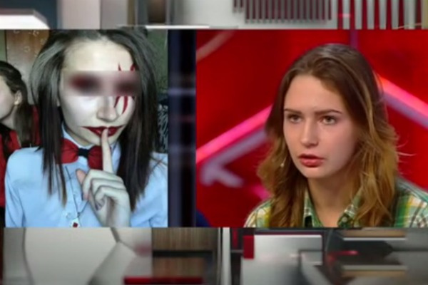 Алена Савченко слева в гриме Алена Савченко слева в гриме