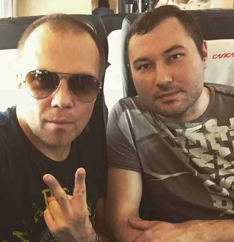 DJ Грув с концертным директором Денисом Калининым DJ Грув с концертным директором Денисом Калининым