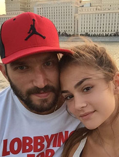Александр Овечкин и Анастасия Шубская Александр Овечкин и Анастасия Шубская