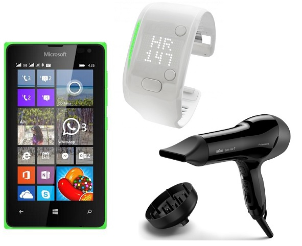 Смартфон Microsoft Lumia 435, Фен Braun Professional Sesnsodryer,Браслет Adidas miCoach Fit Smart Смартфон Microsoft Lumia 435, Фен Braun Professional Sesnsodryer,Браслет Adidas miCoach Fit Smart
