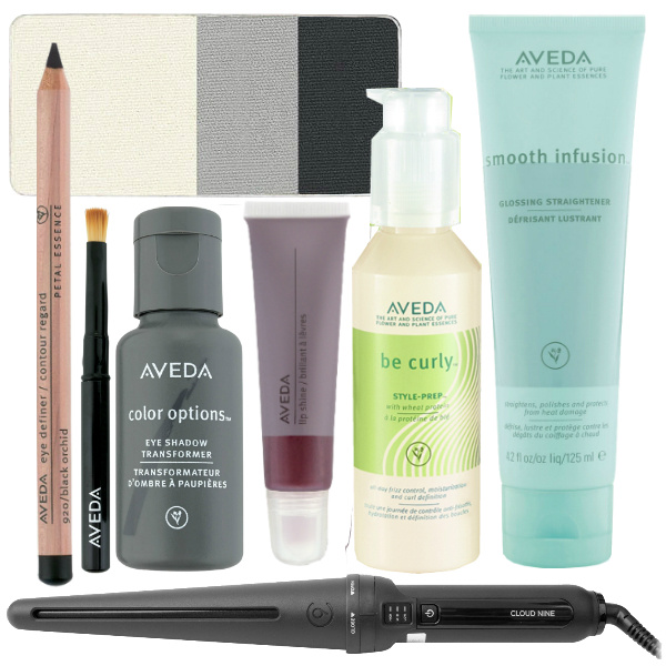 Косметика Aveda: Тени для век №977, 300 руб. Карандаш для глаз №920 Black Orchid, 780 руб. Кисточка для теней, набор из 3 шт. от 3000 руб. Средство для теней Color Options, 1360 руб. Блеск Nourish-Mint Rehydrating Lip Glaze, оттенок Nude, 1010 руб. Спрей для вьющихся волос Be Curly Style-Prep, 1200 руб. Средство для выпрямления волос и придания блеска Smooth Infusion Glossing Straightener, 1650 руб. Конус Cloud Nine Косметика Aveda: Тени для век №977, 300 руб. Карандаш для глаз №920 Black Orchid, 780 руб. Кисточка для теней, набор из 3 шт. от 3000 руб. Средство для теней Color Options, 1360 руб. Блеск Nourish-Mint Rehydrating Lip Glaze, оттенок Nude, 1010 руб. Спрей для вьющихся волос Be Curly Style-Prep, 1200 руб. Средство для выпрямления волос и придания блеска Smooth Infusion Glossing Straightener, 1650 руб. Конус Cloud Nine