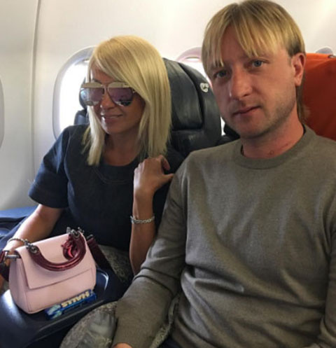 Яна Рудковская и Евгений Плющенко Яна Рудковская и Евгений Плющенко