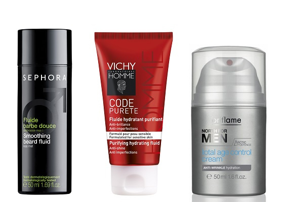 Флюид для смягчения щетины SEPHORA for men, Увлажняющий флюид против несовершенств VICHY Homme Code Purete, Мужской крем против старения кожи Oriflame North for men Флюид для смягчения щетины SEPHORA for men, Увлажняющий флюид против несовершенств VICHY Homme Code Purete, Мужской крем против старения кожи Oriflame North for men