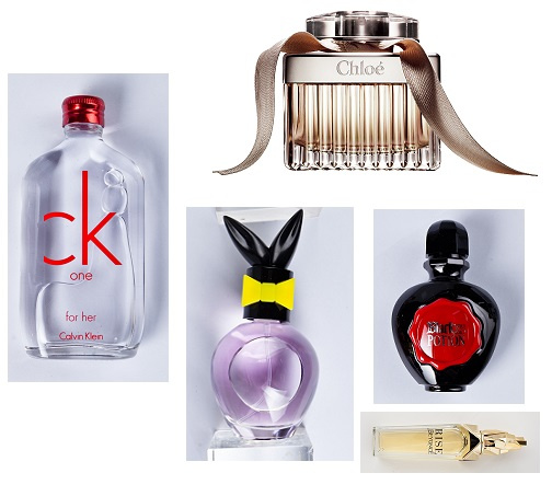 Слева направо: CK One red edition, Chloe for her, Playboy Play it pin up, Paco Rabanne Black XS potion, Beyonce Rise Слева направо: CK One red edition, Chloe for her, Playboy Play it pin up, Paco Rabanne Black XS potion, Beyonce Rise