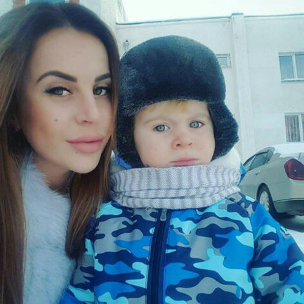 Ольга Ветер с сыном
