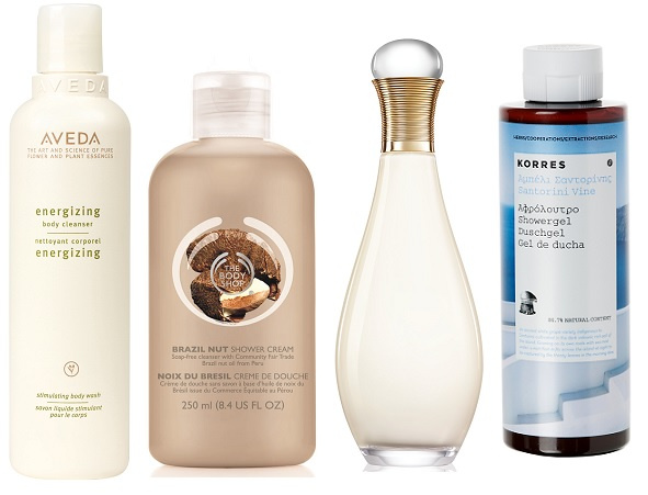 Aveda Гель для душа Energizing, The Body Shop Крем-гель для душа «Бразильский орех», Dior Гель для душа J'Adore Aveda Гель для душа Energizing, The Body Shop Крем-гель для душа «Бразильский орех», Dior Гель для душа J'Adore