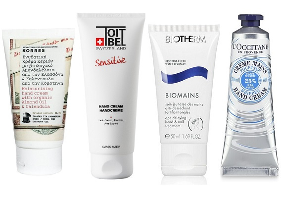 Korres Крем для рук с миндальным маслом и календулой, ToitBel Крем для рук Edelweiss, BIOTHERM Крем для рук Biomains, L’Occitane Крем-суфле для рук Карите Korres Крем для рук с миндальным маслом и календулой, ToitBel Крем для рук Edelweiss, BIOTHERM Крем для рук Biomains, L’Occitane Крем-суфле для рук Карите