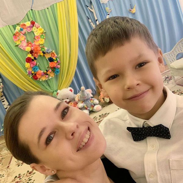 Катерина Шпица с сыном Катерина Шпица с сыном