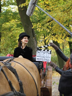 Екатерина Климова на съемках сериала "Волчье солнце" Екатерина Климова на съемках сериала "Волчье солнце"