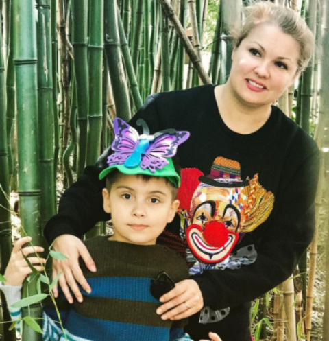 Анна Нетребко с сыном Тьяго Анна Нетребко с сыном Тьяго