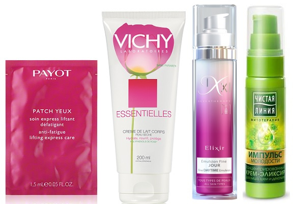 Гелевые подушечки для глаз PAYOT Payot Perform Lift Patch, Молочко для тела Vichy Essentielles, Легкая дневная эмульсия IXXI Elixir Emulsion Fine Jour, Крем-элексир для лица, шеи и декольте Чистая линия Импульс молодости Гелевые подушечки для глаз PAYOT Payot Perform Lift Patch, Молочко для тела Vichy Essentielles, Легкая дневная эмульсия IXXI Elixir Emulsion Fine Jour, Крем-элексир для лица, шеи и декольте Чистая линия Импульс молодости