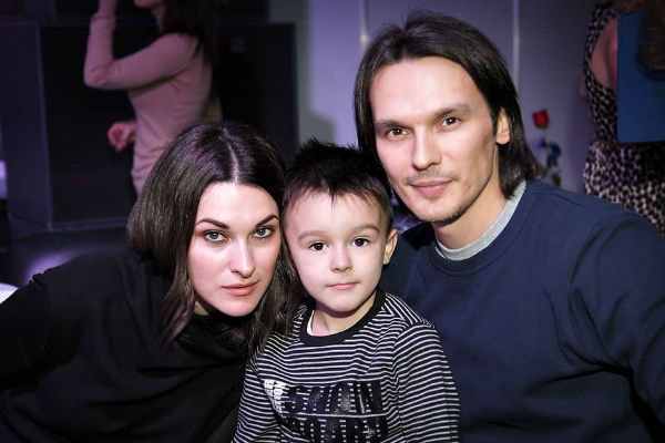 Сташевский с женой и сыном