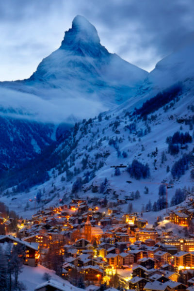 Вид на Церматт, как и любой другой швейцарский курорт, завораживает