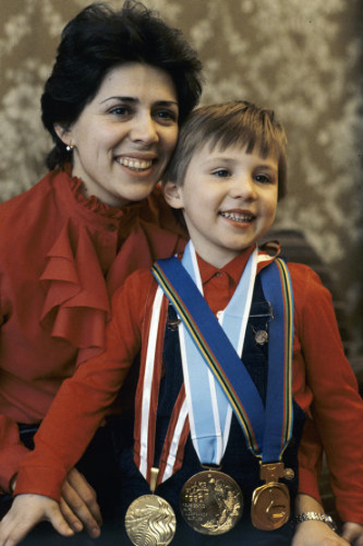 Ирина Роднина с сыном
