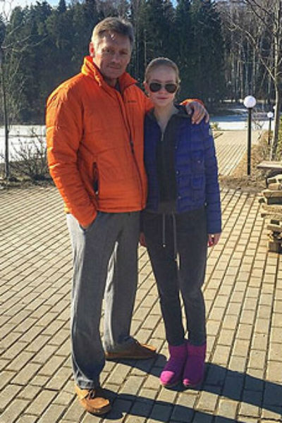 Дмитрий Песков с дочерью Елизаветой