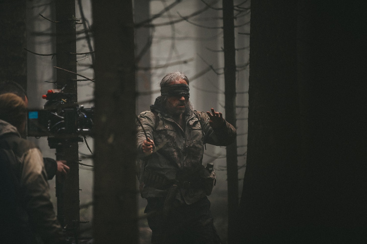 Дмитрий Нагиев играет роль слепого охотника