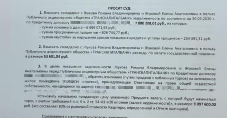 Елена и Роман должны банку чуть более 9 миллионов рублей