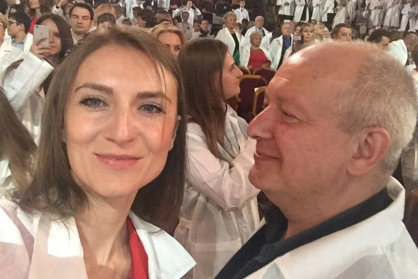 Дмитрий Марьянов с женой Ксенией Бик