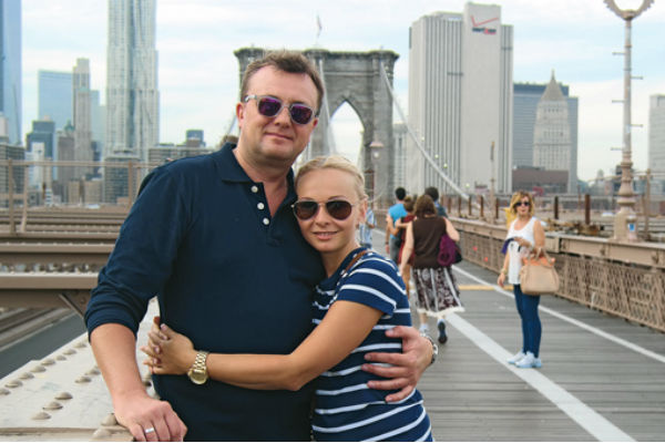 После поездки в Нью-Йорк в 2012 году Алексей сделал Наталье предложение