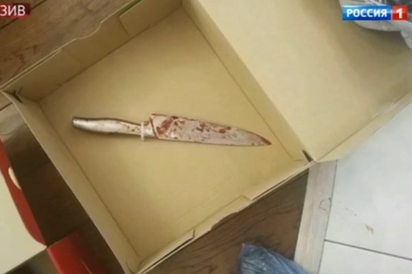 Одна из улик следователей — нож, которым были нанесены смертельные ранения матери