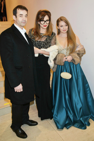 Alena often attends social events with stars