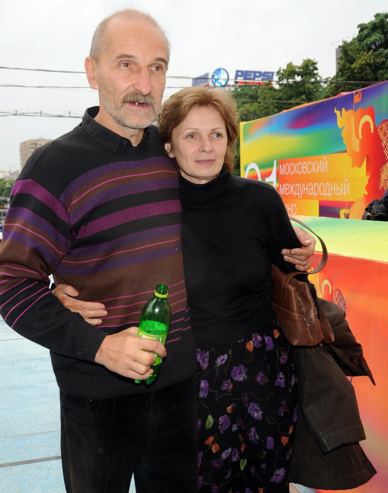 Петр Мамонов с женой