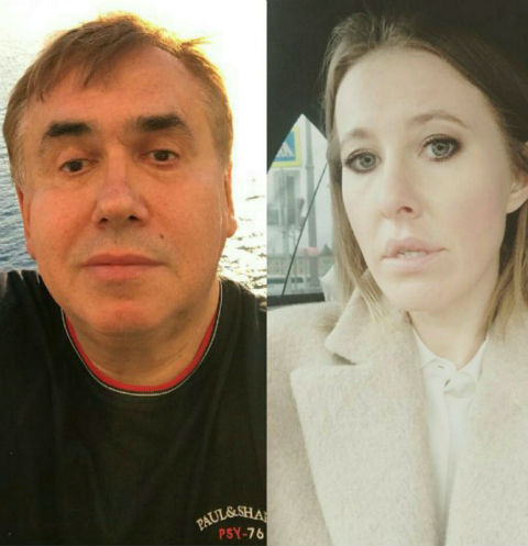 Станислав Садальский и Ксения Собчак Станислав Садальский и Ксения Собчак