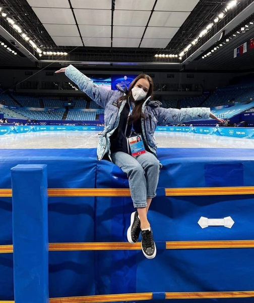 Алина Загитова присутствует на Олимпиаде 