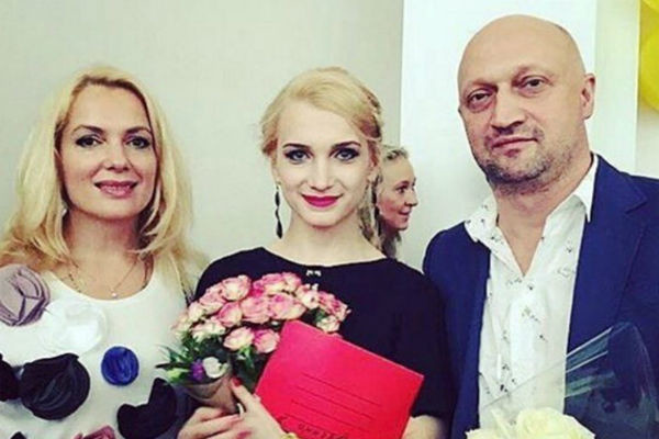 Гоша Куценко, Мария Порошина и их дочь Полина Гоша Куценко, Мария Порошина и их дочь Полина