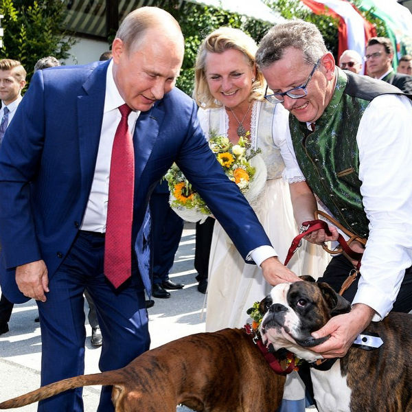 Владимир Путин, Карин Кнайсль с мужем Вольфгангом Майлингером Владимир Путин, Карин Кнайсль с мужем Вольфгангом Майлингером