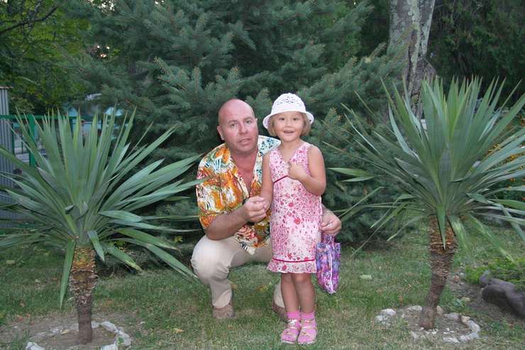 Олаф Шварцкопф с дочерью Виолеттой