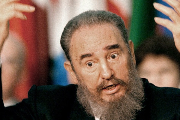Фидель Кастро во время одного из своих выступлений 
