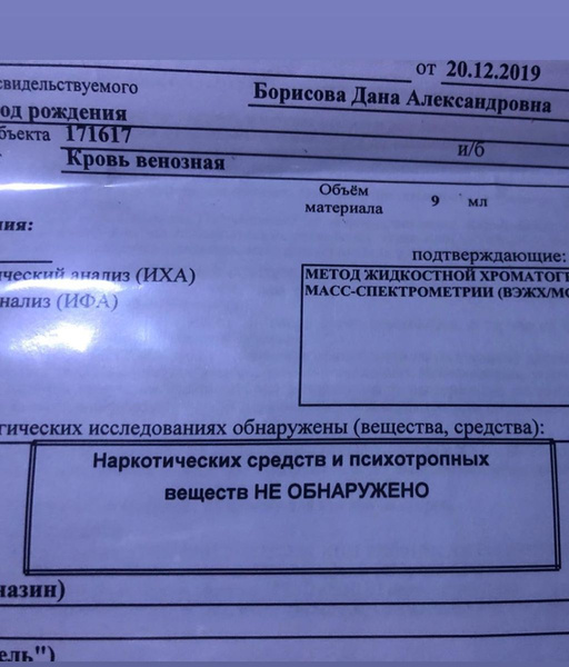 Дана предоставила доказательства Дана предоставила доказательства