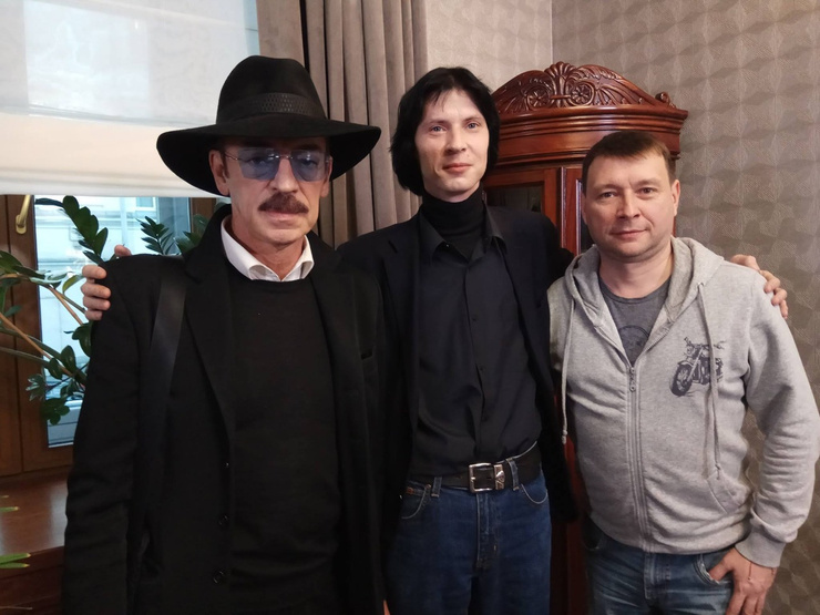 Михаил Боярский со сценаристом и продюсером Михаил Боярский со сценаристом и продюсером