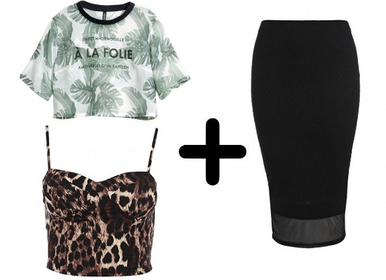 Топы: H&M, Tally Weijl Юбка: River Island Топы: H&M, Tally Weijl Юбка: River Island