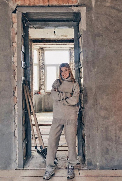 Юлианна Караулова в самом начале ремонта Юлианна Караулова в самом начале ремонта