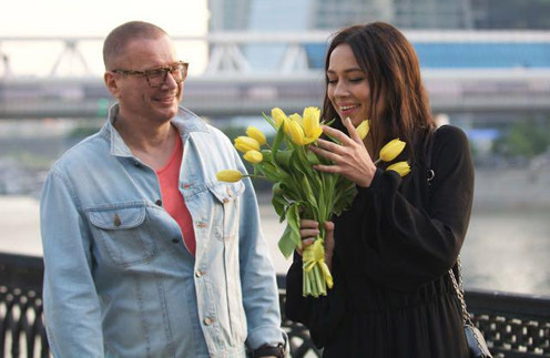 Андрей Ковалев и Настасья Самбурская на съемках клипа Андрей Ковалев и Настасья Самбурская на съемках клипа