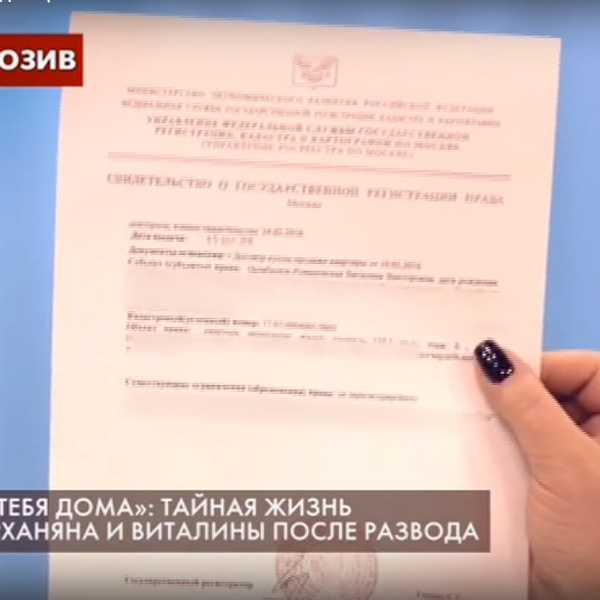 Адвокат предоставила документы, подтверждающие собственность Виталины