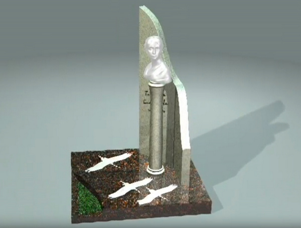Эскиз памятника Татьяне Самойловой Эскиз памятника Татьяне Самойловой