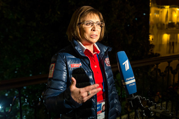 Ирина Роднина приехала вместе с детьми