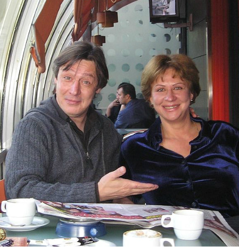 Михаил Ефремов и его сестра Анастасия 