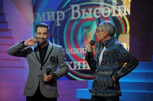 Дмитрий Шепелев и Юрий Николаев на съемках шоу «ДОстояние РЕспублики»