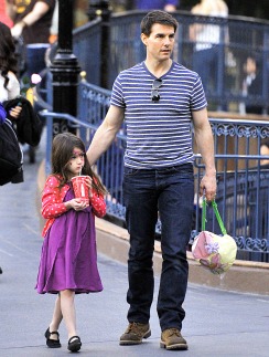 Том Круз с дочерью