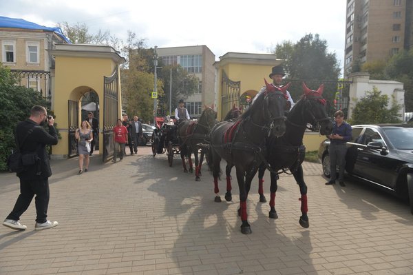 Пара приехала на карете Пара приехала на карете