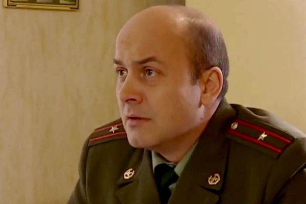Вячеслав Гришечкин сыграл в «Солдатах» роль замполита по фамилии Староконь