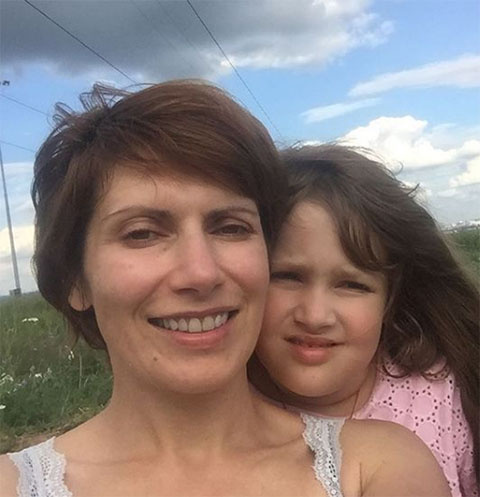 Светлана Зейналова с дочкой Сашей